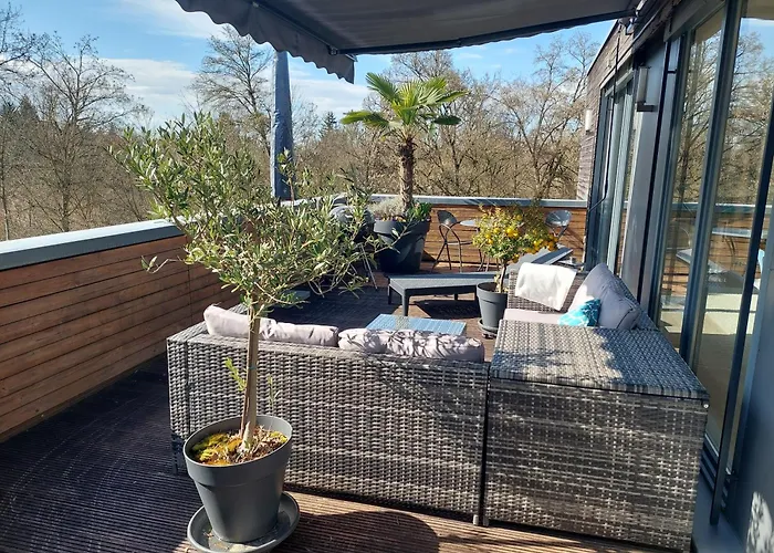 Апартаменты Tolle Penthouse Direkt Am Park